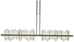 Hildene 51.9"W Sterling Accented Oiled Bronze Short Height LED Pendant