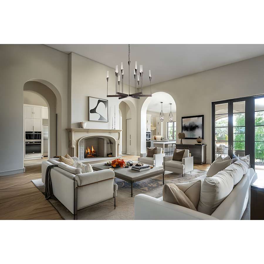 Lilium 12 Light 39" Wide Chandelier