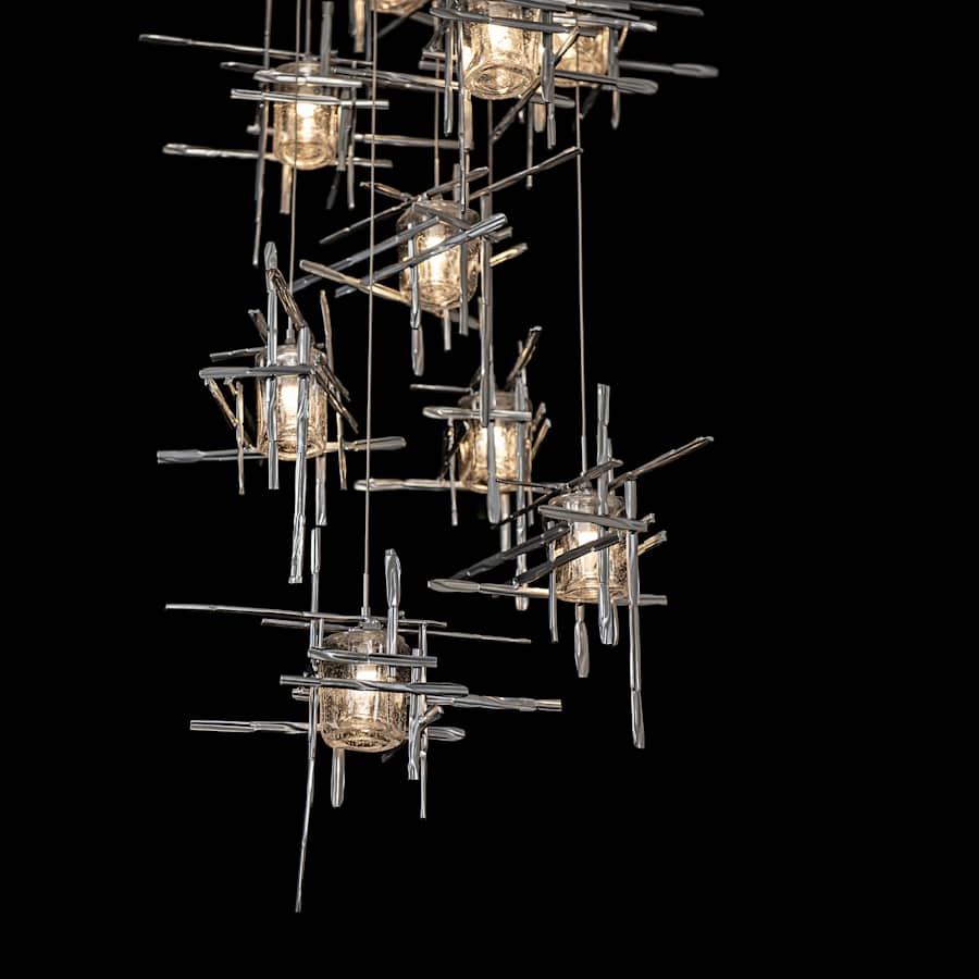 Tura 9 Light 30" Wide Abstract Multi Light Pendant