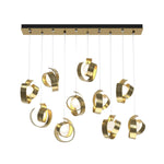 Riza 10 Light 47" Wide Linear Pendant