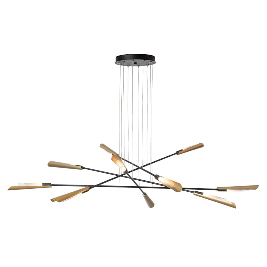 Flight 10 Light 74" Wide Multi Light Pendant