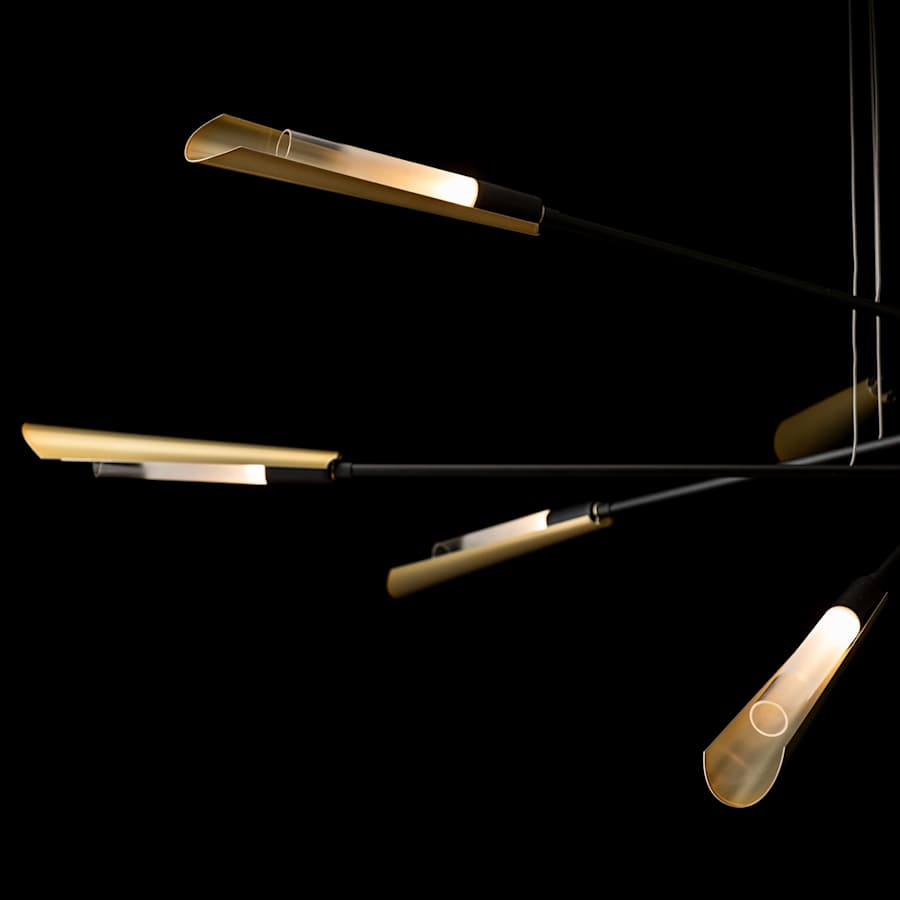Flight 10 Light 74" Wide Multi Light Pendant