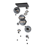 Abacus 36" Wide LED Suspension Multi Light Pendant