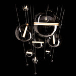 Abacus 36" Wide LED Suspension Multi Light Pendant