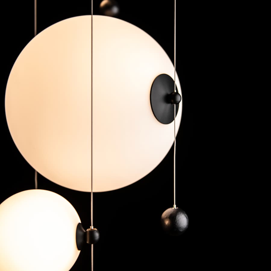 Abacus 20" Wide LED Abstract Multi Light Pendant