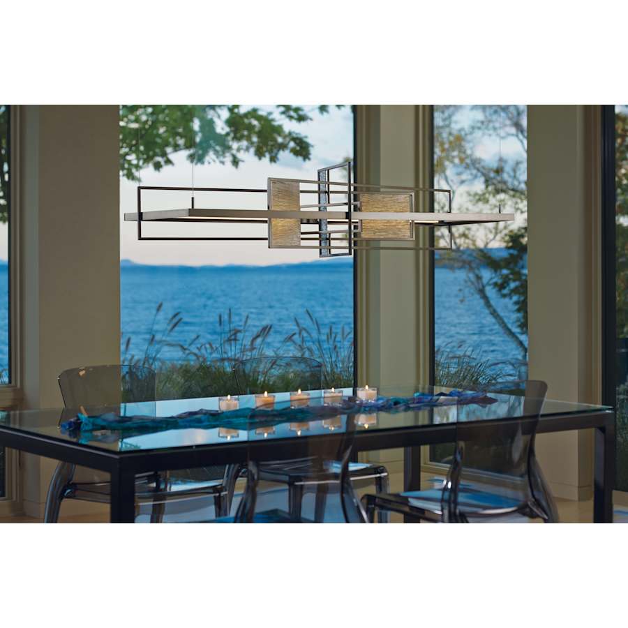 Four Seasons 54" Wide LED Abstract Linear Chandelier