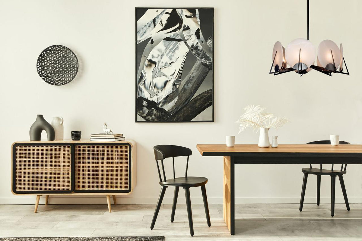 Glissade Double Large Pendant, LED, Ink, Clear, 43.5"W (137587-LED-STND-89-ZM0749 5Z311G)