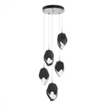 Chrysalis Pendant, 5-Light, Oil Rubbed Bronze, White Polished Crystal, 16.1"W (131138-SKT-STND-14-WP0755 5YZTGZ)