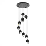 Chrysalis Pendant, 9-Light, Soft Gold, Black Polished Crystal, 20.5"W (131140-SKT-STND-84-BP0754 5YZUG8)