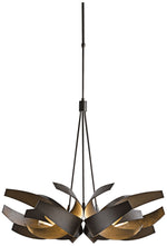 Hubbardton Forge Corona 35"W Smoke 6-Light Chandelier