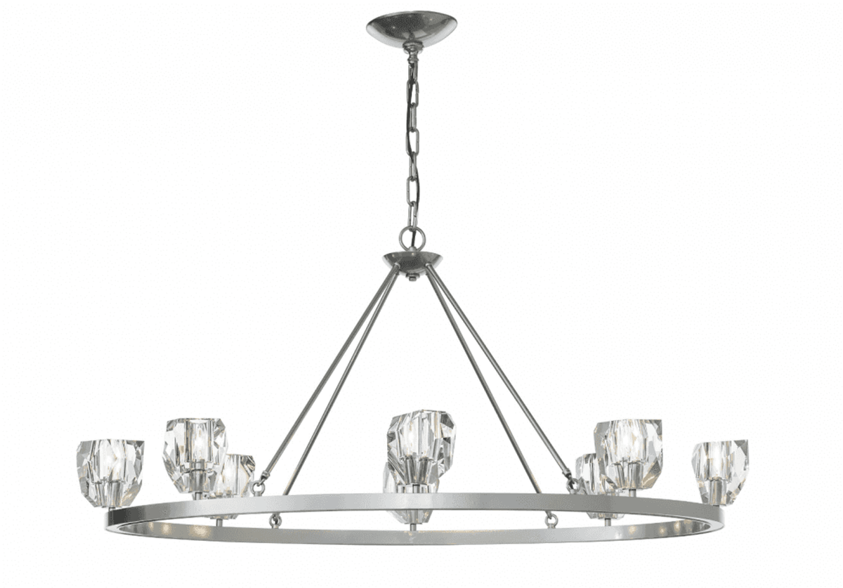 Gatsby Chandelier, 8-Light, Vintage Platinum, 45.3"W (105021-SKT-82-CR 5N8JGX)