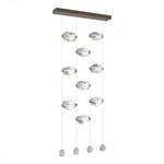 Chrysalis Pendant, 9-Light, Black, White Polished Crystal, 20.5"W (131140-SKT-STND-10-WP0754 5YZUFQ)