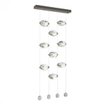 Chrysalis Pendant, 9-Light, Black, White Polished Crystal, 20.5"W (131140-SKT-STND-10-WP0754 5YZUFQ)