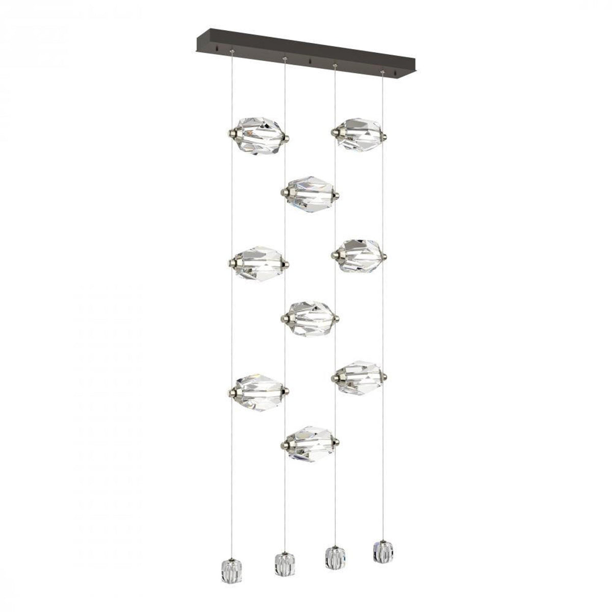 Chrysalis Pendant, 9-Light, Oil Rubbed Bronze, Black Polished Crystal, 20.5"W (131140-SKT-STND-14-BP0754 5YZUFW)