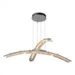 Glissade Large Pendant, LED, Soft Gold, Clear, 43.5"W (137586-LED-STND-84-ZM0749 5Z3111)