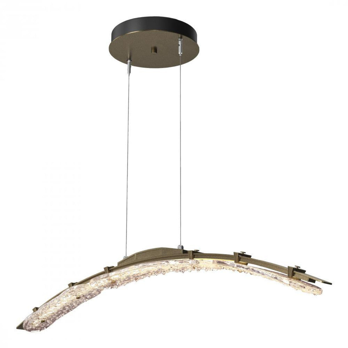 Glissade Large Pendant, LED, Bronze, Clear, 43.5"W (137586-LED-STND-05-ZM0749 5Z310V)