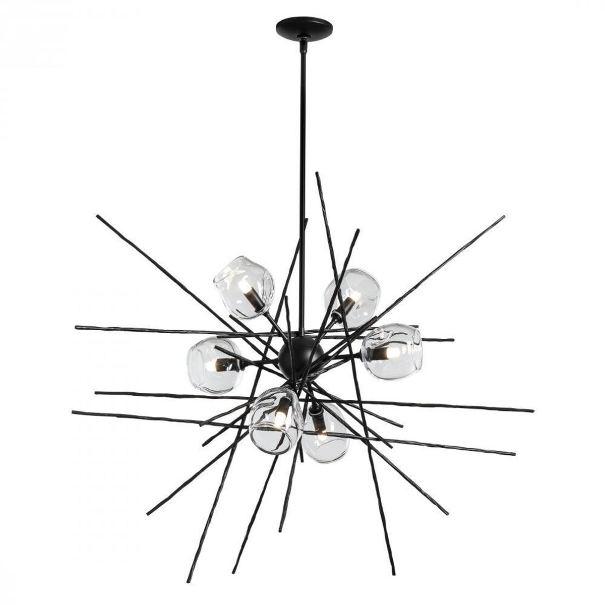 Griffin Stardust Pendant, 6-Lights, Dark Smoke, Clear, 39.2"W (131590-SKT-MULT-07-ZM0709 5YZYDJ)