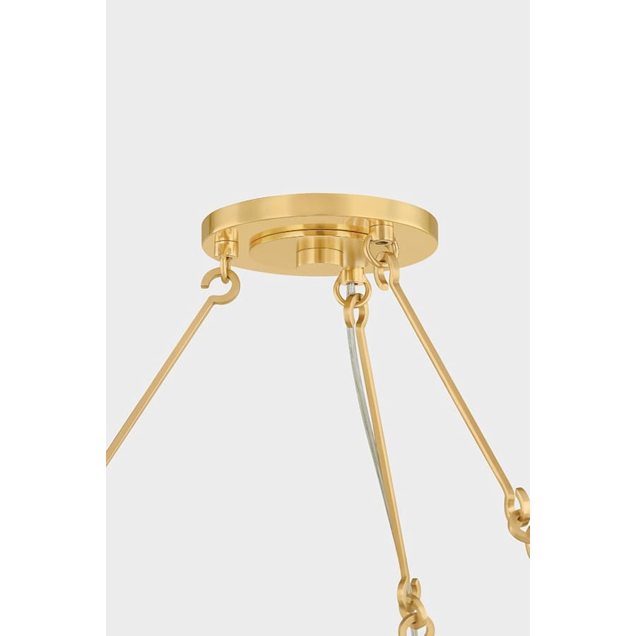 Bridgeton 9 Light 46" Wide Chandelier with Raw Silk Shades
