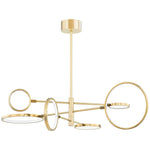 Saturn 6 Light 45" Wide LED Ring Chandelier
