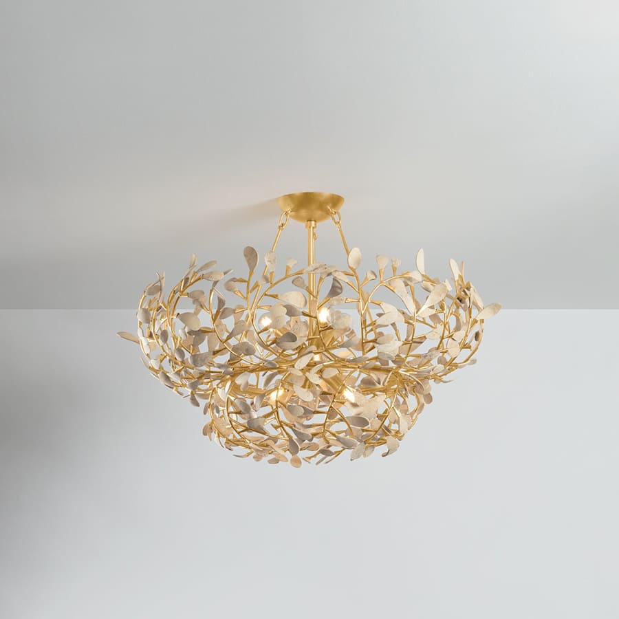 Maybrook 6 Light 28" Wide Abstract Waterfall Chandelier