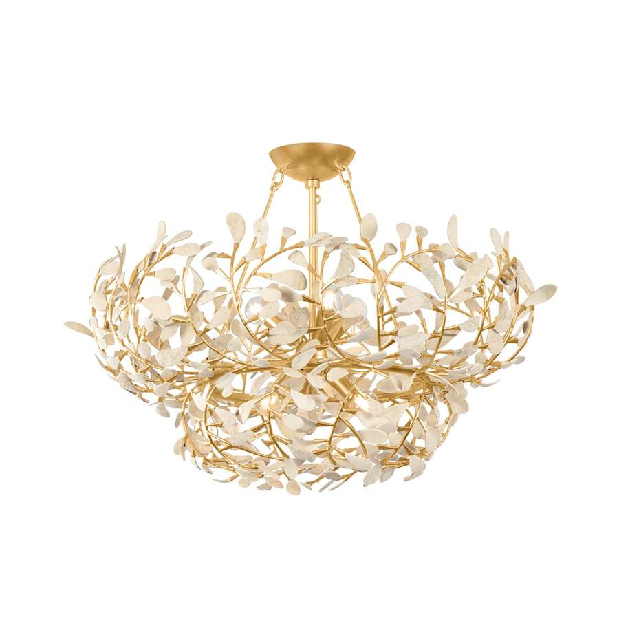 Maybrook 6 Light 28" Wide Abstract Waterfall Chandelier