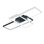 Multi Rectangle Large Flush Mount Ceiling Light with 3 Integrated Tiered Lights