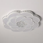 Flower Swirl Metal Novelty LED Flush Mount Ceiling Light for Bedroom