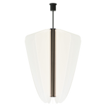 Nyra Chandelier, 1-Light, LED, Nightshade Black, Acrylic, 42.25"W (700NYR42B-LED930 70PDEUL)