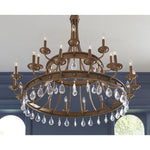 Acclaim Dist. - IN11028AG - Krista - Twenty-Four Light 2-Tier Chandelier in Antique Style - 48.5 Inches Wide by 42 Inches High