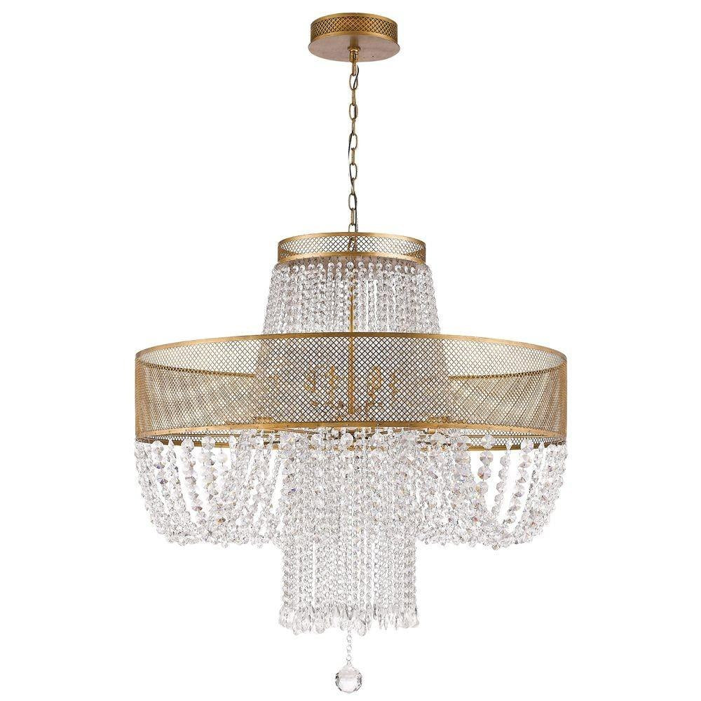 Acclaim Dist. - IN11311AG - Viola - Twelve Light Chandelier - 36.25 Inches Wide by 38 Inches High