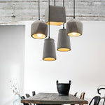 Industrial Style Cement Pendant Light Hanging Lamp Farmhouse Chandelier