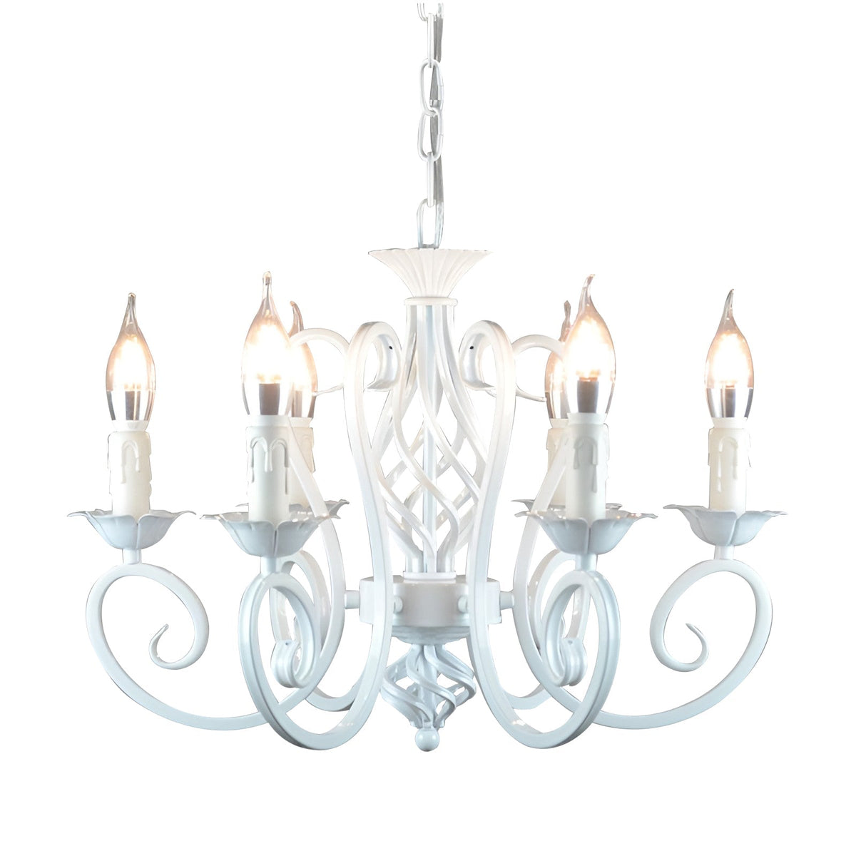 Iron Black Farmhouse Chandelier Candelabra Chandelier Living Room Light Fixtures