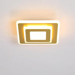 Multi Square LED Flush Mount Ceiling Fixture Light for Hallway Entryway