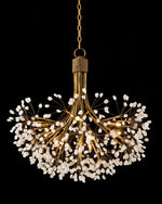 John Richard Quartz 29 1/2"W Gold Leaf 9-Light Chandelier