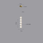 3 Globe Acrylic Copper Pendant Lights Geometrical Pendant Lighting
