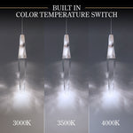 Kindjal 18"H x 20"W 13-Light Crystal Multi-Light Pendant in Polis