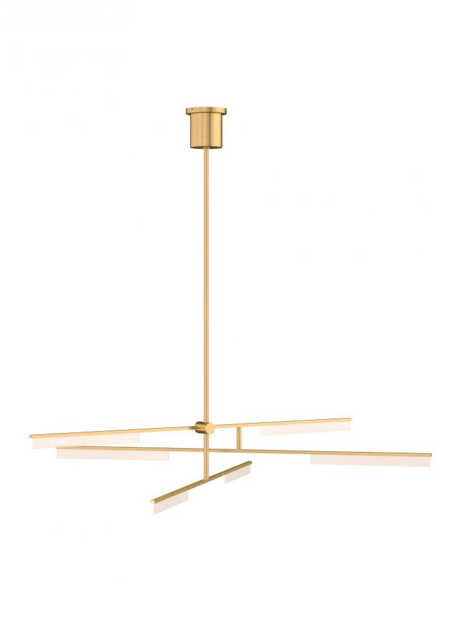 Lody Chandelier, 20-Light, 2-Tier, LED, Aged Brass, Acrylic, 48"W (700LDY20R-LED930 70P9E5E)
