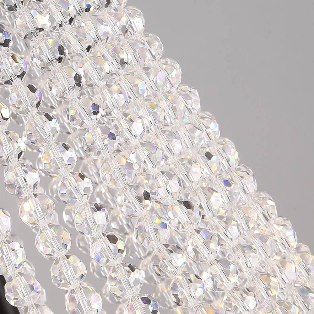 Empire Wagon Wheel Chandelier - 8/10/12 Candle Lights,20'' Adjustable Chain, Crystal Accents