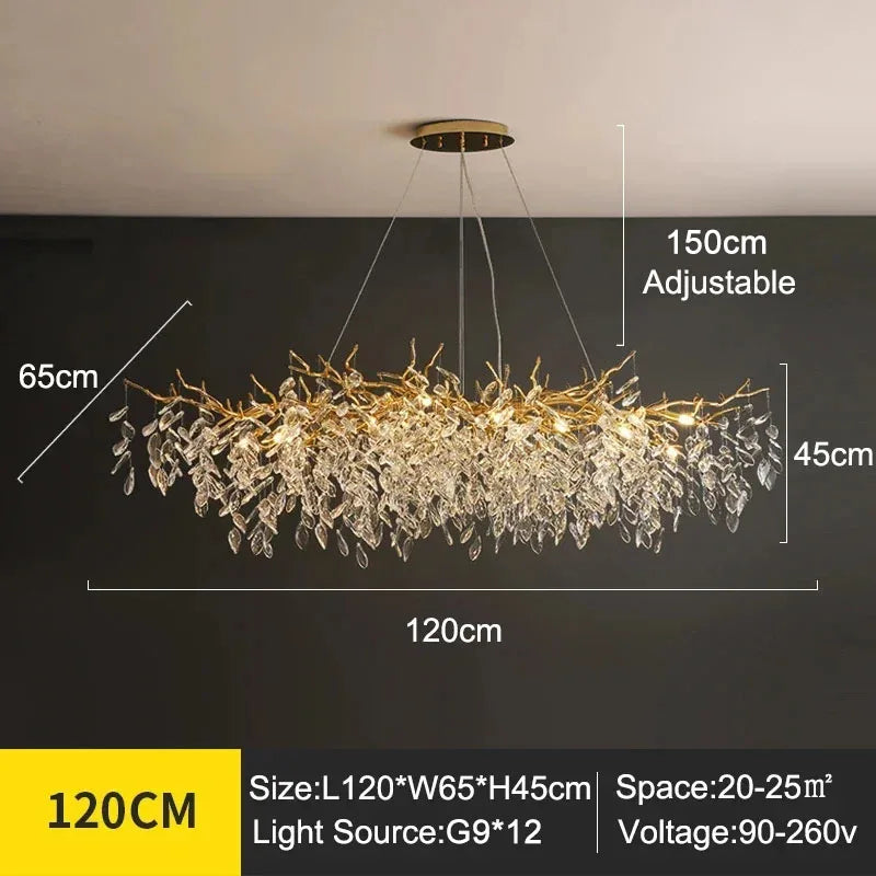 Albero Collection Crystal Chandelier