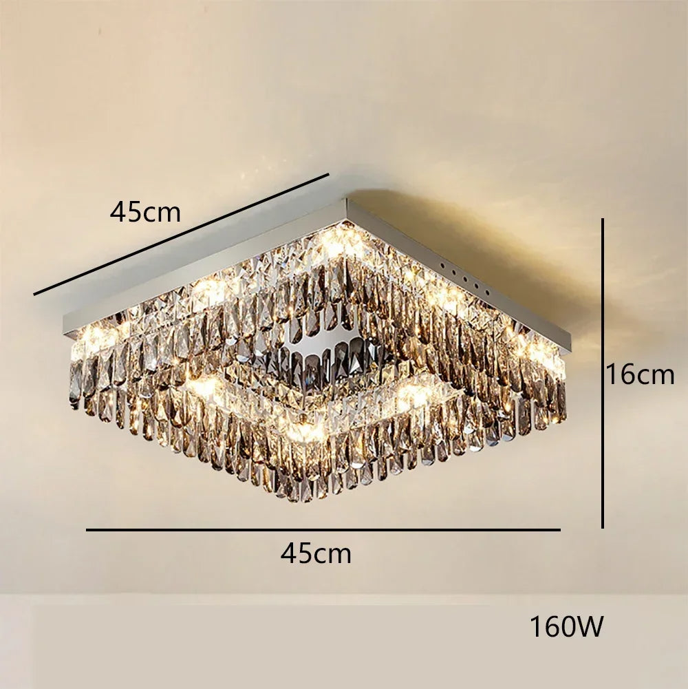 Giano Crystal Ceiling Light