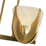 Colette LED Chandelier Vintage Brass/Alabaster