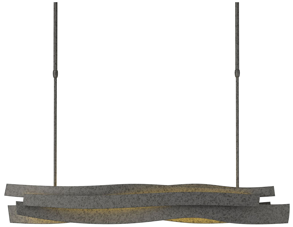 Landscape LED Pendant- Natural Iron Finish - Standard Height