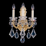 Sarella Wall Sconce, 2-Light, Polished Stainless Steel, Clear Heritage Crystal, 23"H (RS8332N-401H 1HWVU4)