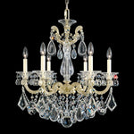 La Scala Chandelier, 8-Light, French Gold, Clear Swarovski Crystal, 25"W (5007-26S 1HZTKM)