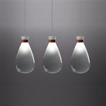 Industrial Teardrop Pendant Light Vintage Glass Metal LED Ceiling Light