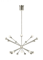 Lody Chandelier, 18-Light, 2-Tier, LED, Polished Nickel, Acrylic, 32"W (700LDY18N-LED930 70P9E59)