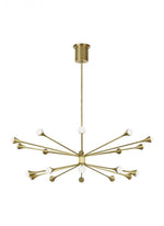Lody Chandelier, 20-Light, 2-Tier, LED, Aged Brass, Acrylic, 48"W (700LDY20R-LED930 70P9E5E)