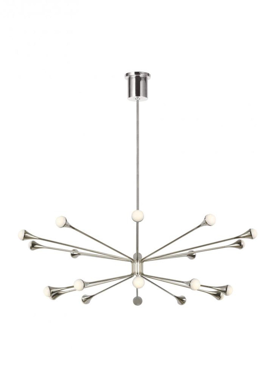 Bagatelle Chandelier, 7-Light, French Gold, Clear Swarovski Crystal, 21"W (1246-26S 1HWVW6)