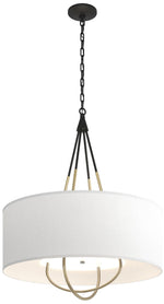 Loop Pendant - Black - Modern Brass - Anna Shade