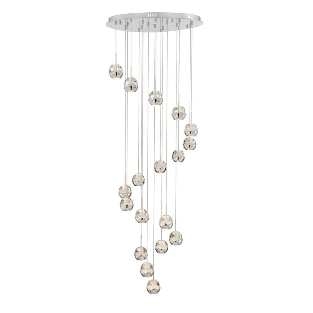 Lite Source - LS-18198 - Draplin - Eighteen Light Chandelier